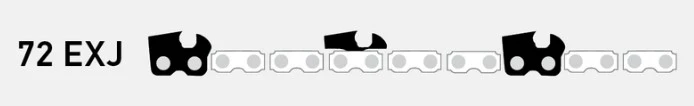 OREGON 72EXJ (3/8" X .050) ROUND CHISEL FULL SKIP CHAIN - Image 3